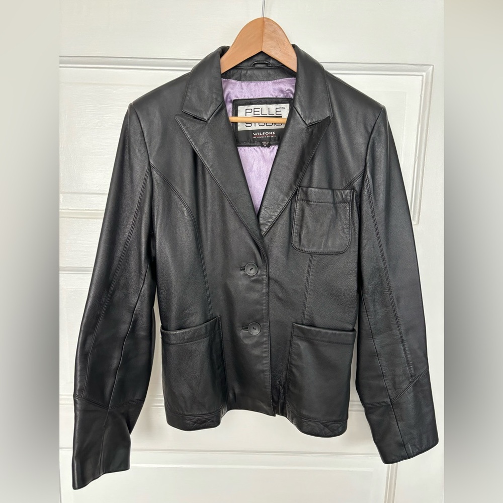 Wilsons Black Leather Jacket
